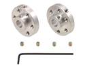Thumbnail image for Pololu Universal Aluminum Mounting Hub for 1/4″ Shaft, M3 Holes (2-Pack)