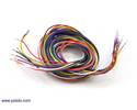 Thumbnail image for Wires with Pre-crimped Terminals 10-Piece Rainbow Assortment M-F 60"