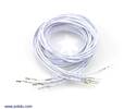Thumbnail image for Wires with Pre-crimped Terminals 5-Pack M-F 36" White