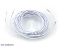 Thumbnail image for Wires with Pre-crimped Terminals 2-Pack M-F 60" White