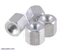Thumbnail image for Aluminum Standoff: 3/16" Length, 2-56 Thread, F-F (4-Pack)