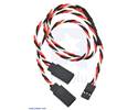 Thumbnail image for Twisted Servo Y Splitter Cable 12" Female - 2x Male