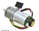 Thumbnail image for 499:1 Metal Gearmotor 25Dx58L mm LP 6V with 48 CPR Encoder