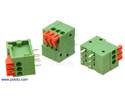 Thumbnail image for Screwless Terminal Block: 3-Pin, 0.1″ Pitch, Side Entry (3-Pack)