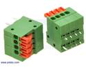 Thumbnail image for Screwless Terminal Block: 4-Pin, 0.1″ Pitch, Side Entry (2-Pack)