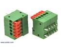 Thumbnail image for Screwless Terminal Block: 5-Pin, 0.1″ Pitch, Side Entry (2-Pack)