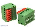 Thumbnail image for Screwless Terminal Block: 6-Pin, 0.1″ Pitch, Side Entry (2-Pack)