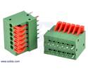 Thumbnail image for Screwless Terminal Block: 6-Pin, 0.1″ Pitch, Top Entry (2-Pack)