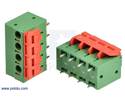 Thumbnail image for Screwless Terminal Block: 4-Pin, 0.2″ Pitch, Top Entry (2-Pack)