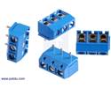 Thumbnail image for Screw Terminal Block: 3-Pin, 5 mm Pitch, Top Entry (4-Pack)