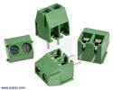 Thumbnail image for Screw Terminal Block: 2-Pin, 3.5 mm Pitch, Side Entry (4-Pack)