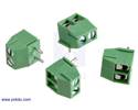 Thumbnail image for Screw Terminal Block: 2-Pin, 3.5 mm Pitch, Top Entry (4-Pack)