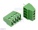 Thumbnail image for Screw Terminal Block: 4-Pin, 0.1″ Pitch, Side Entry (2-Pack)
