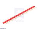 Thumbnail image for 0.100" (2.54 mm) Breakaway Male Header: 1×40-Pin, Straight, Red
