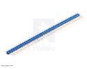 Thumbnail image for 0.100" (2.54 mm) Breakaway Male Header: 1×40-Pin, Straight, Blue
