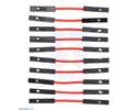 Thumbnail image for Premium Jumper Wire 10-Pack F-F 1" Red