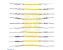 Thumbnail image for Wires with Pre-crimped Terminals 10-Pack M-M 1" Yellow