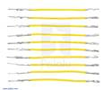 Thumbnail image for Wires with Pre-crimped Terminals 10-Pack M-F 2" Yellow