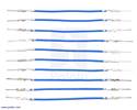 Thumbnail image for Wires with Pre-crimped Terminals 10-Pack M-M 2" Blue
