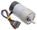 Thumbnail image for 6.3:1 Metal Gearmotor 37Dx65L mm 12V with 64 CPR Encoder (Helical Pinion)