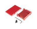 Thumbnail image for Aluminum Heatsink Case for Raspberry Pi 4 - Red