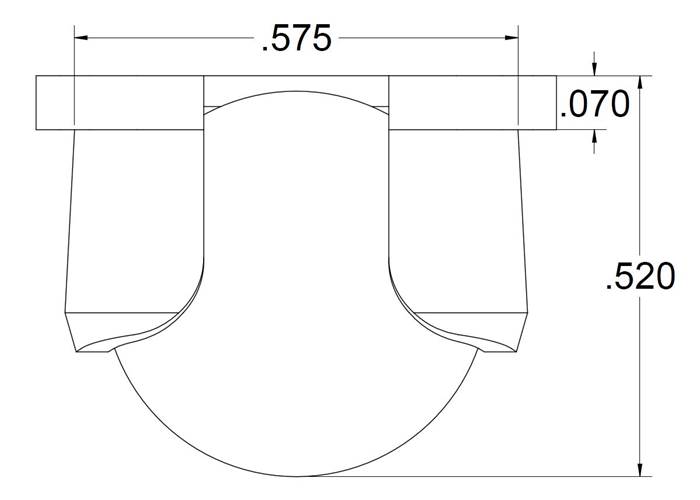 Replacement 3pi Ball Caster with 1/2″ Plastic Ball