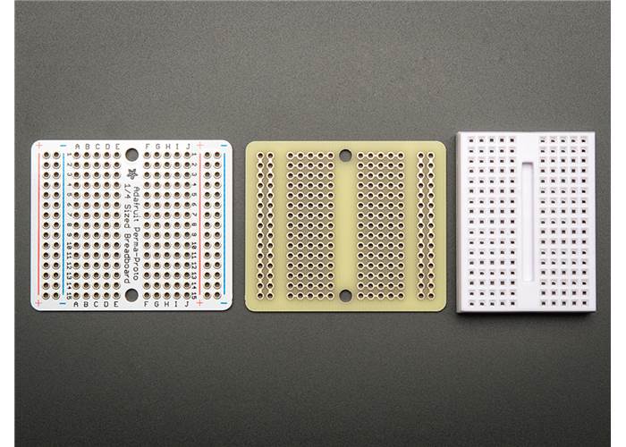 Adafruit PermaProto QuarterSized Breadboard PCB (3Pack)