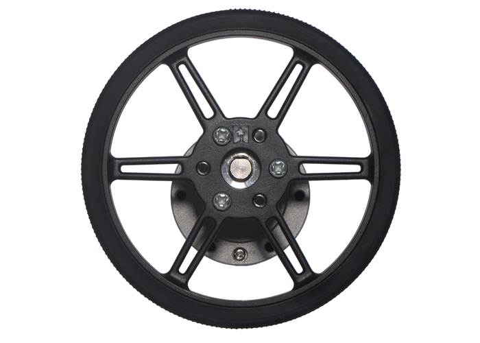 Pololu MultiHub Wheel w/Inserts for 3mm and 4mm Shafts 80×10mm