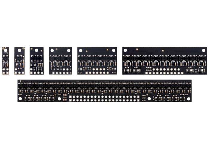 QTR-HD-09RC Reflectance Sensor Array: 9-Channel, 4mm Pitch, RC Output