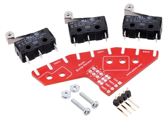 Bumper Switch Kit for Romi/TIRSLK MAX (Not Soldered, Can Be Assembled