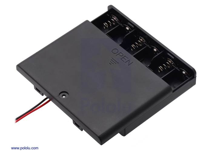 6AA Battery Holder, Enclosed with Switch Robot Gear Australia