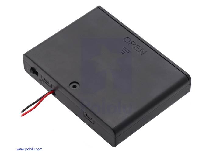 6AA Battery Holder, Enclosed with Switch Robot Gear Australia